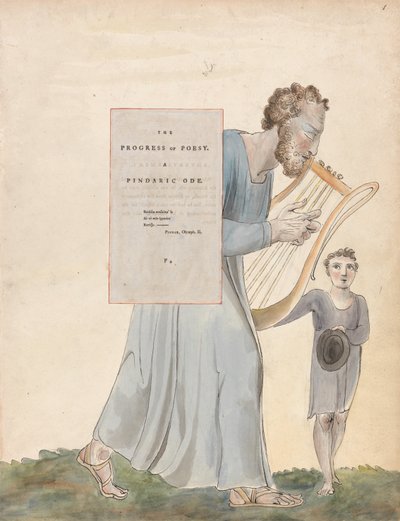 Los poemas de Thomas Gray, Diseño 41, El progreso de la poesía de William Blake